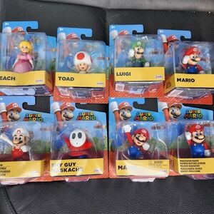 Super Mario Character Playset - Red, Green, Blue